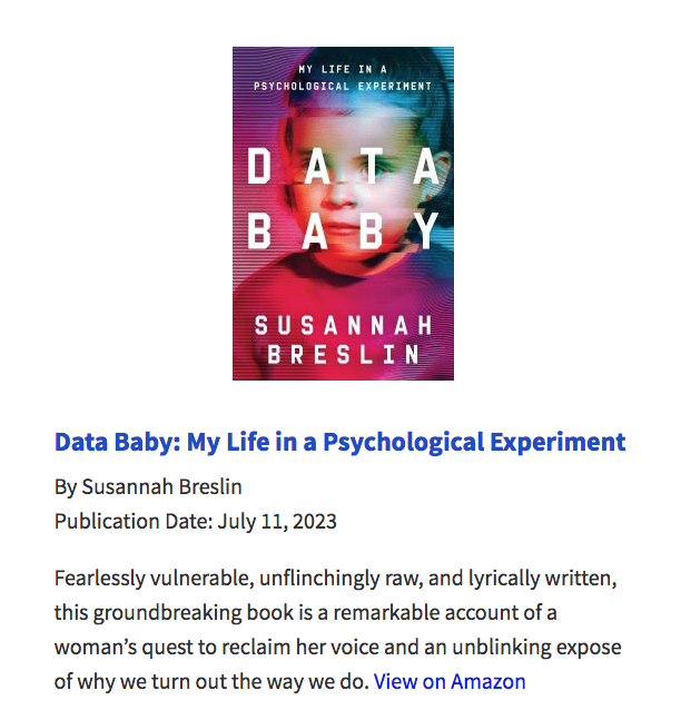 Knowledge Baby Featured on Upcoming Big Strategy Club’s ‘Books to Check out Out for’ Record — SUSANNAH BRESLIN