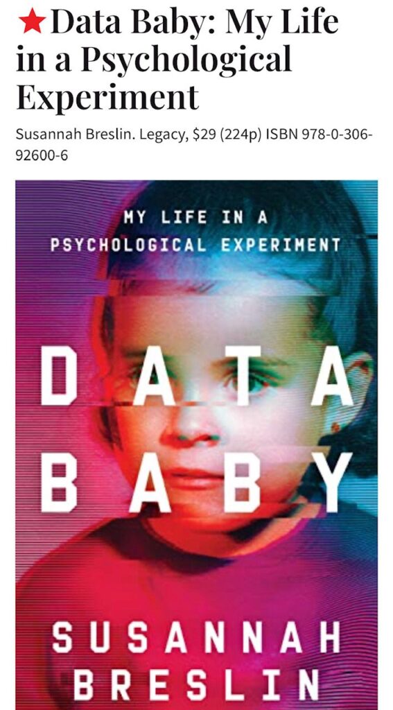 Information Newborn Receives a Starred Assessment in Publishers Weekly — SUSANNAH BRESLIN