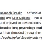 A Data Baby Shout-out — SUSANNAH BRESLIN