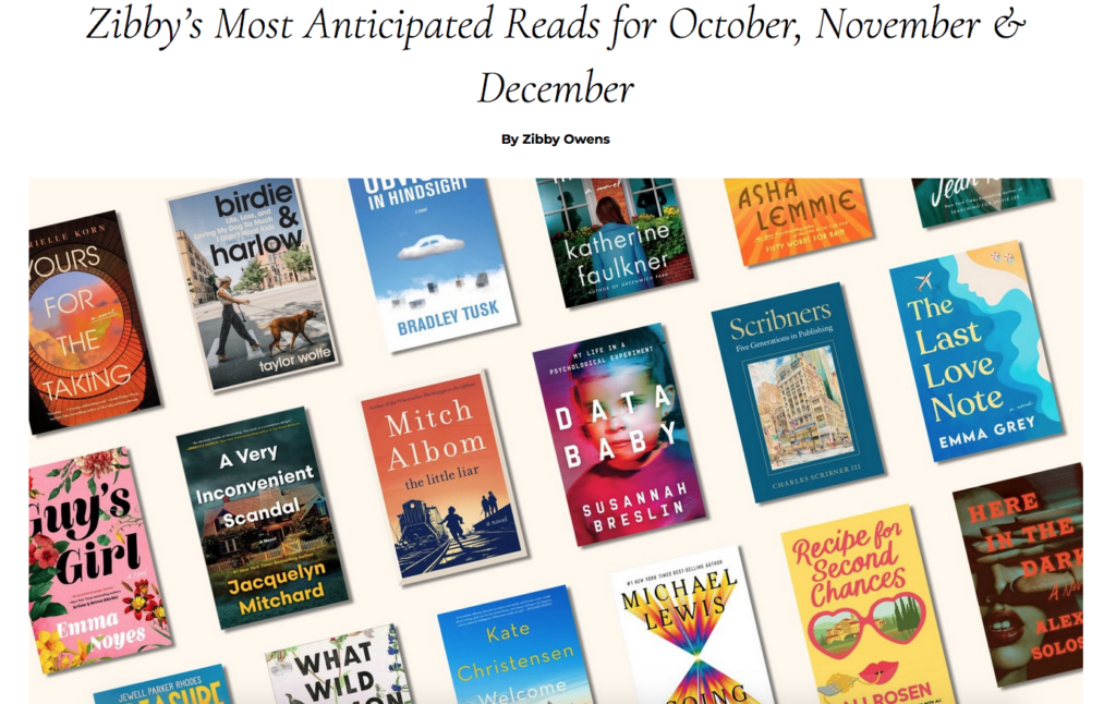 Facts Infant Is 1 of Zibby’s Most Expected Reads for October, November & December — SUSANNAH BRESLIN