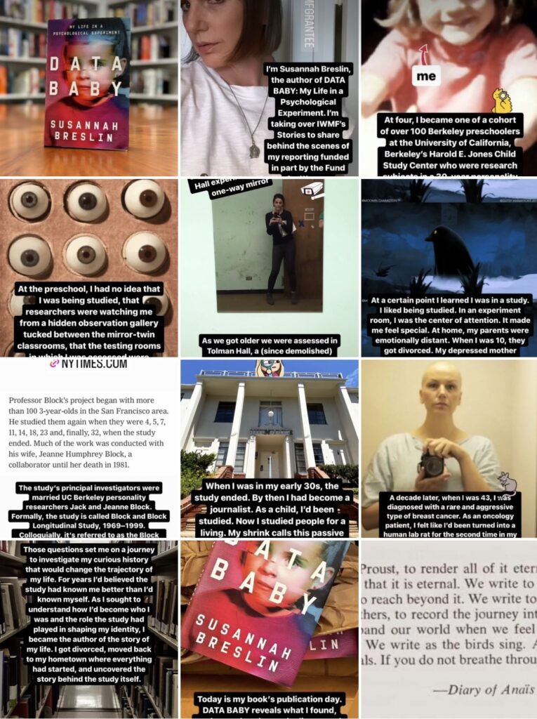 IWMF Instagram Tales Details Infant Takeover — SUSANNAH BRESLIN