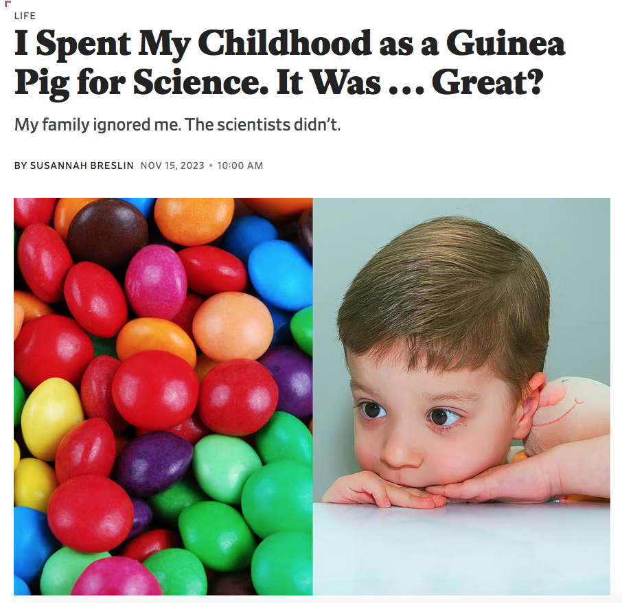 Scenes From My Everyday living in a Psychological Experiment